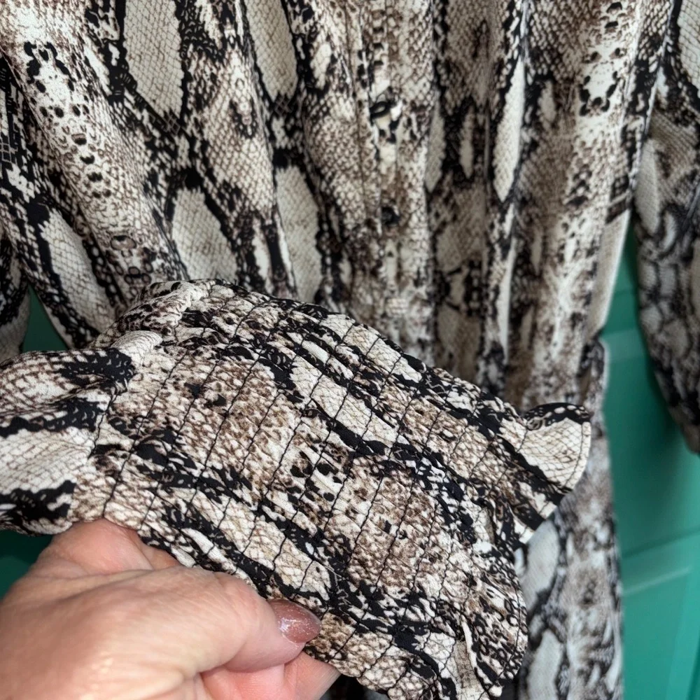 Hyfve medium snake skin print dress
